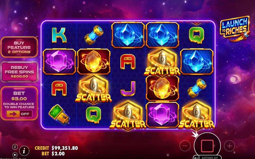 Rocket Feature: face-down asteroids above the base game